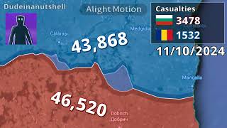 The South Dobruja Conflict using Google Earth Fictional [upl. by Eedolem]