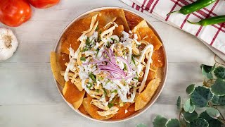 Cómo hacer Chilaquiles rojos con pollo ¡fáciles  Recetas kiwilimón [upl. by Yeltnarb]