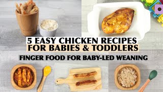 5 CHICKEN RECIPES FOR BABIES amp TODDLERS HOW TO MAKE CHICKEN FOR BABY  CHICKEN RECIPES FOR BABY [upl. by Buskus]