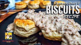 Country Style Sausage and Gravy  Biscuits and Gravy [upl. by Alyam]