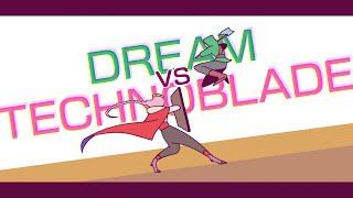 Dream vs Technoblade Animation [upl. by Llenhoj604]