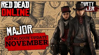 Red Dead Online Catalogue Update Male amp Female November RDR2 2023 [upl. by Daveda424]