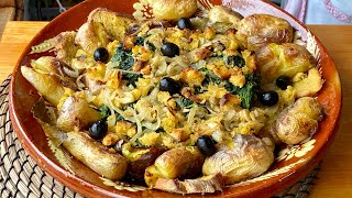 Bacalhau com Broa e grelos receita portuguesa divinal [upl. by Oirram]