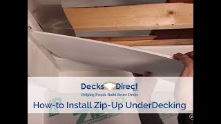 How to Install ZipUp UnderDeck Drainage System [upl. by Sinai269]