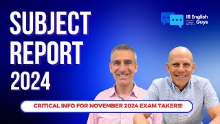 IBDP English A Subject Report May 2024 [upl. by Elokin]