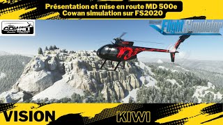 Présentation et mise en route MD 500e  Cowan simulation sur FS2020 [upl. by Dustin]