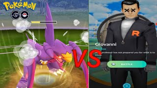 ✨Shiny Mega Garchomp Destroy Giovanni Badly in Pokemon Go [upl. by Husha]