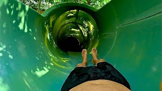 Green Snake Waterslide at Center Parcs De Eemhof [upl. by Schwenk789]