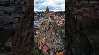 Chapel of SaintMichel dAiguille Le PuyenVelay France🏰⛰️ chapel saintmichel france [upl. by Clevey]