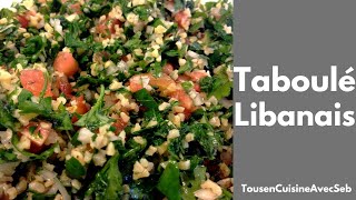 TABOULÉ LIBANAIS Tous en cuisine avec Seb [upl. by Barbe330]