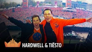 Interview Hardwell amp Tiësto with CC  538Koningsdag 2016 [upl. by Hilbert138]