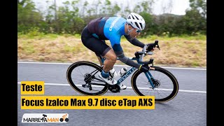 Focus Izalco Max 97 disc eTap AXS  Teste em português [upl. by Llenoj395]