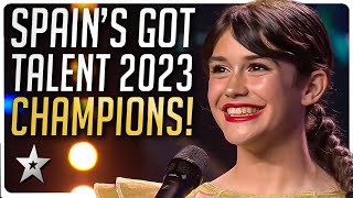 Spains Got Talent 2023 WINNERS  All Auditions [upl. by Nehtan515]