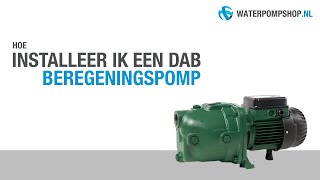 Aansluiten  installeren DAB beregeningspomp  hydrofoorpomp [upl. by Nairadas]