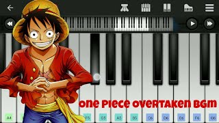 One Piece Overtaken BGM  Easy Piano Tutorial  Perfect Piano [upl. by Ahsin753]