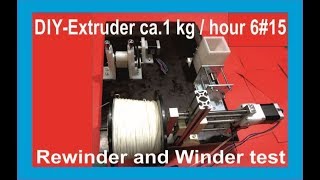 DIY 3D Printing Filament 1 kilo  hour 6  15 winder und rewinder [upl. by Merp]