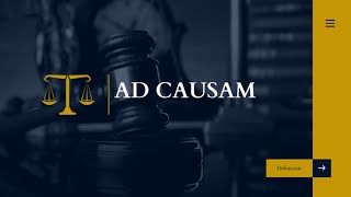 AD CAUSAM  VOCABULARIO JURÍDICO Y JUDICIAL  CONTACTO ABOGADO [upl. by Ayo]