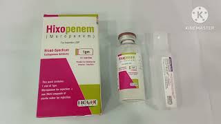 Hixopenem 500mg Injection Uses Hixopenem 1g Injection Uses Meropenem Injection Uses Hixopenem Inj [upl. by Anelys]