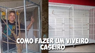 VIVEIRO CASEIRO para papagaio calopsita periquitos  VIVEIRO CASEIRO PARA VARIOS TIPOS DE AVES [upl. by Kerri184]