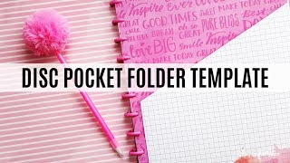 How to Make a Pocket Folder for your Disc Bound Planner or Notebook [upl. by Joh73]