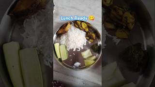 Lunch Thali Ready kintu tomra ki simple like koro 🤔 chole eso ❤️subscribe friends please 🙏🏻 [upl. by Aihcsrop]