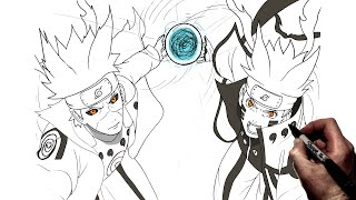 How To Draw NarutoMinato Rasengan  Step By Step  Naruto [upl. by Ramonda]