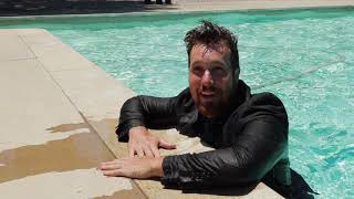 Realtor Jumps in pool in a suit  Christian Stone  Viral REALTOR [upl. by Adi]