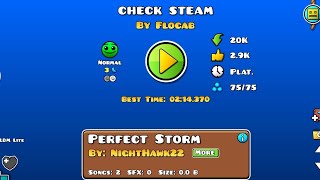 Check steam normal 3 moons🌜 By Flocab 1 Coín Geometry dash 22 [upl. by Norak]