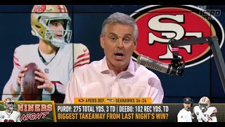 THE HERD  Colin Cowherd DEFENDS Brock Purdy And The 49ers They Find Ways To WIN Vs Seahawks  NFL [upl. by Neehcas]