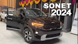 KIA SONET HTX IMT 2024 BLACK New Model ❤️ NEW SONET 2023 Black Colour 🔥KIA SONET 2023 New Model [upl. by Hamilah514]