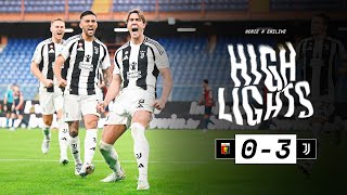 HIGHLIGHTS SERIE A  Genoa 03 Juventus  Dušan and Conceição headline Juves return to winning ways [upl. by Knowles]