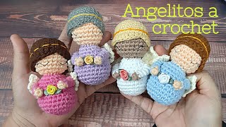 Cómo tejer ángel amigurumi a crochet  souvenir bautizo [upl. by Beck519]