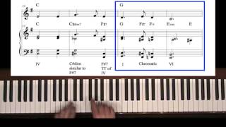 Jazz Piano Lessons  Silent Night Reharmonization  Chord Substitution [upl. by Fredela]