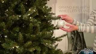 Grand Fir Christmas Tree with Wheeled Stand  Grandin Road ‬‬ [upl. by Wack]