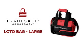 Lockout Tagout Bag  LOTO Tool Bag Organizer Large  TRADESAFE [upl. by Eads]