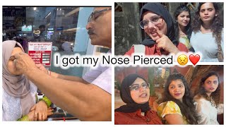 Getting My Nose Piercing🥹Went to Dhaba❤️ [upl. by Noeht]