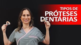 PRÓTESES DENTÁRIAS Tipos de próteses Dentadura Ponte Fixa Ponte Móvel Próteses Removíveis [upl. by Tandi54]