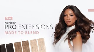 NEW hairtalk® PRO extensions Made to Blend [upl. by Eiramacissej]