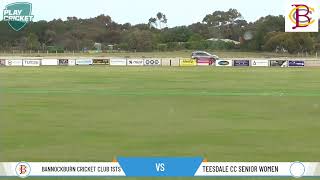 Bannockburn Cricket Club 1sts v Teesdale CC Senior Women [upl. by Tricia]