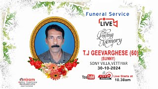 FUNERAL OF TJ GEEVARGHESE 60 SONY VILLA VETTIYAR [upl. by Varini]