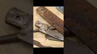 Old Marlin Spike Knife Restoration part 1 restorationshop automobile CreditReXtorer [upl. by Guimond]