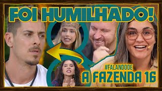 🐔AFazenda16 Falhou Grupão tenta desmarcarar quotvitimismoquot de Sacha e se afunda  Love chuta cadeira [upl. by Coraline]