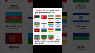 Linguistically the largest ethnic groups in the Middle East [upl. by Adnelg220]