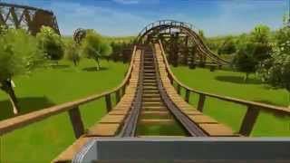 RCT3 Zippin Pippin Bay Beach Amusement Park [upl. by Lepine271]