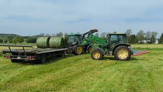 John Deere 6630 5820 und 3350 beim Silo einfahren [upl. by Bohlen]