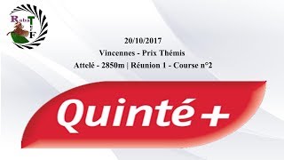 Pronostic Quinté Base  Vendredi  20102017 [upl. by Molly]