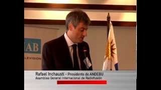 Dr Rafael Inchausti Presidente de ANDEBU en 42a Asamblea de AIR Montevideo 2012 [upl. by Pollard]