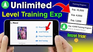 100 working trick to get unlimited training program 🤩 4000 amp 10000 exp in efootball 2023 mobile [upl. by Peper]