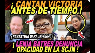 SE ACABA EL PERIODO DE ERNESTINA GODOY DARÁ INFORME PANISTAS YA FESTEJAN LENIA BATRES DA MENSAJE [upl. by Tiphane]