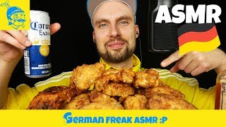 ASMR FRIED CHICKEN essen ASMR Deutsch  GFASMR [upl. by Ernesto168]